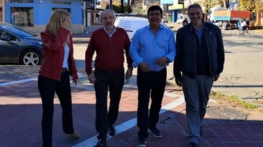 Golía y su candidato a intendente recorrieron el distrito junto a Espinoza y Magario