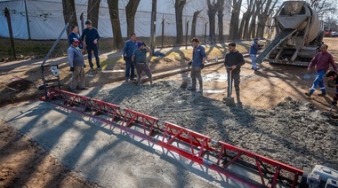 Comenzaron obras de pavimento en Junín