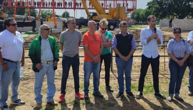 Petrecca presentó el reinicio de obras en el Paso Bajo a Nivel en Junín