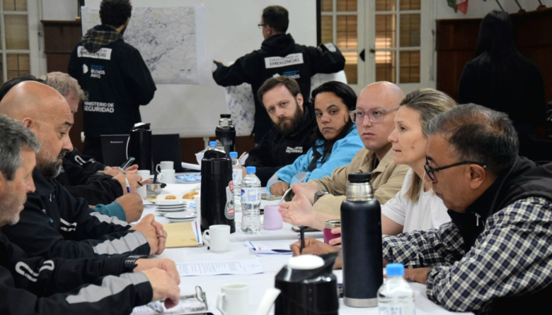 Emergencia hídrica: Gentile recibió a autoridades provinciales