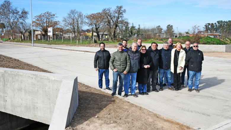 Inauguraron la reconstrucción del puente en avenida Lisandro de la Torre