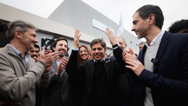 Kicillof en Junín: obras en salud, seguridad y "devolución" a Milei