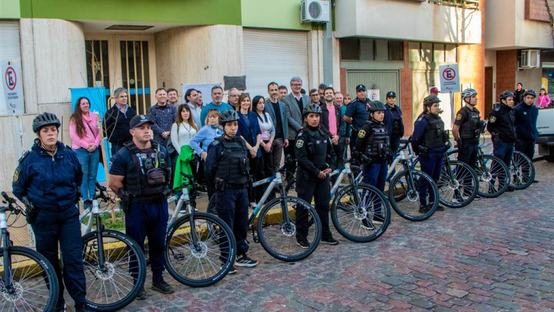 Junín sumó 10 bicicletas para reforzar la seguridad en los centros comerciales