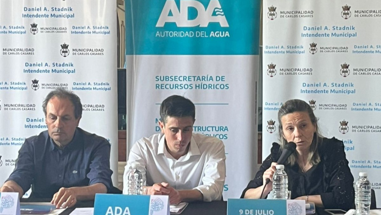 Intendentes gestionaron acciones hídricas ante Provincia en Carlos Casares