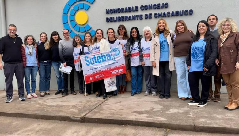 Gremios docentes pidieron al Concejo de Chacabuco respaldo al IPS y rechazo a la reforma previsional