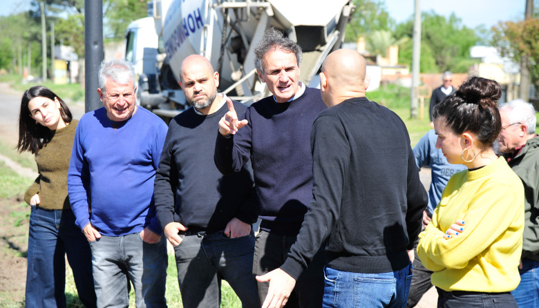 En Alberti, Katopodis recorrió obras hidráulicas y de infraestructura urbana