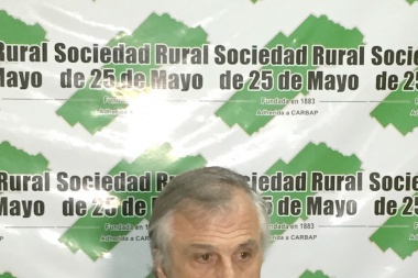 Rechazo de la Sociedad Rural de 25 de Mayo al aumento del impuesto inmobiliario