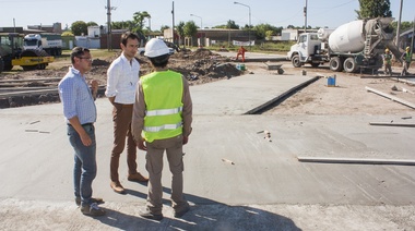 Petrecca y Vivani recorrieron obras en Junín