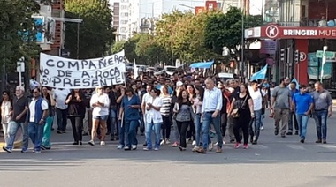 Nueva marcha de trabajadores municipales por las calles de Junín