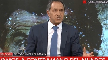 Crítico con el gobierno de Macri, Scioli pidió “desdolarizar” la economía