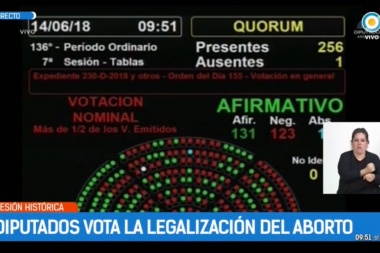 Tras 23 horas de debate, Diputados aprobó el proyecto para legalizar el aborto