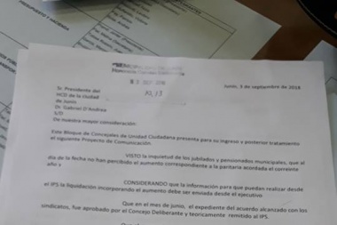 UC denuncia que los jubilados municipales aún no cobraron el aumento salarial