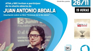Atsa y Sec Junín invitan a participar de la charla abierta de Juan Antonio Abdala