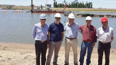 El Consejo del Salado recorrió las obras de dragado