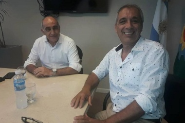 Carlos Mansur estuvo junto al Vicegobernador bonaerense Daniel Salvador