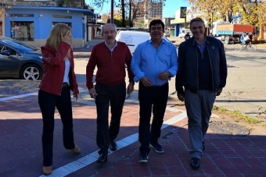 Golía y su candidato a intendente recorrieron el distrito junto a Espinoza y Magario