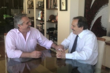 Alfonsín visitó a Alberto F. y se comprometió a "acercar posiciones con la UCR"
