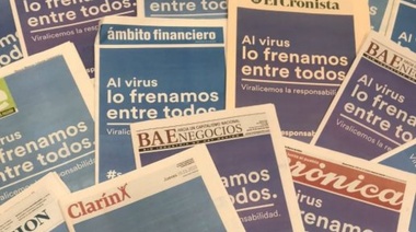 Los principales diarios del país unificaron sus tapas: "Al virus lo frenamos entre todos"