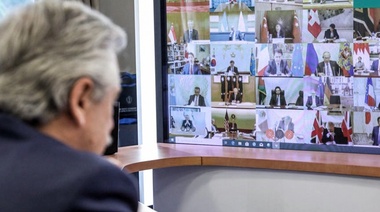 Alberto Fernández le pidió al G-20 un "fondo de emergencia humanitaria"