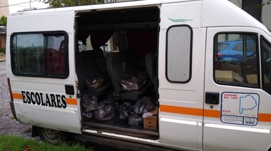 Se entregaron 2903 bolsones de alimentos para niños que asisten a comedores escolares