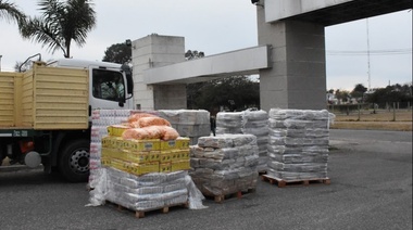 Trenque Lauquen recibió 6000 kilos de mercaderia desde desarrollo social de provincia