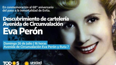 El Frente de Todos homenajeará a Eva Perón