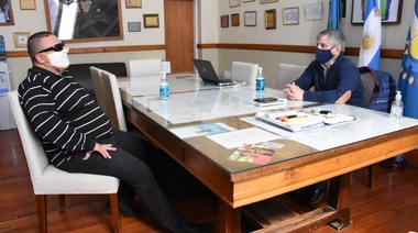 El intendente Guilllermo Britos recibió al presidente del PJ de Chivilcoy, Mauricio Maggi