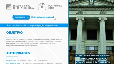 Se realizará en la Provincia un seminario sobre gestión pública local y regional