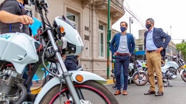 Entregaron cinco motos 0 km a la Policía Local de Junín