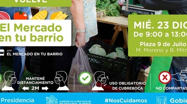 Vuelve el programa "Mercado en tu Barrio"