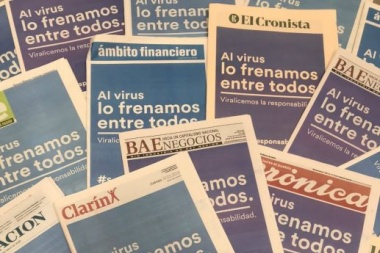 Los principales diarios del país unificaron sus tapas: "Al virus lo frenamos entre todos"
