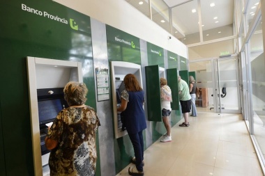 Banco Provincia dispuso un plan de recarga de dinero de su red de cajeros