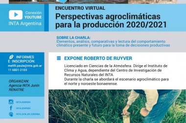 Charla Perspectivas Agroclimáticas 2020/21