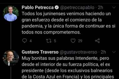 Nuevo duelo tuitero entre dos senadores de Junín, una concejal PRO y la participación de Teresa García