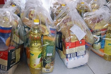 Más de 7300 bolsones alimentarios fueron entregados en el marco de la pandemia