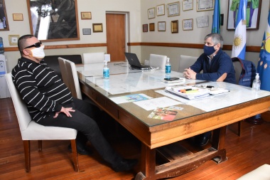 El intendente Guilllermo Britos recibió al presidente del PJ de Chivilcoy, Mauricio Maggi