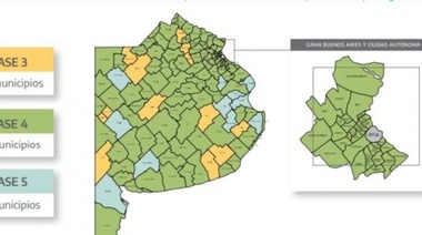 Una decena de distritos del interior descendió de fases por la suba de contagios