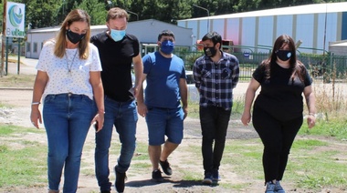 Otermín y Tignanelli pisaron la cuarta y recorrieron  el Parque Industrial de Junín