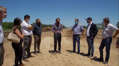 Katopodis supervisó las obras que iniciaron en la variante Chacabuco de la Ruta Nacional 7