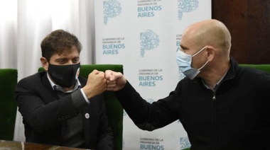 Lago firmó dos convenios de obras para Alberti con Kicillof por más de 30 millones de pesos