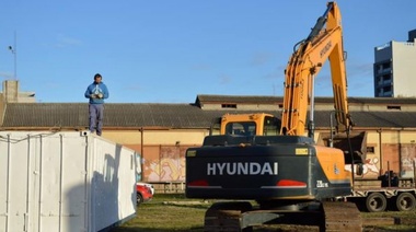 Comenzó el montaje del obrador para la construcción del Paso Bajo Nivel de Av. Rivadavia en Junín