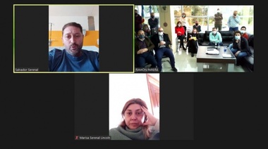 Tras el alta por covid, Serenal retomó el contacto con su gabinete de forma virtual