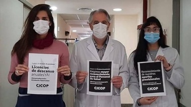 El reclamo de los profesionales de la salud también se visibilizó en Junín
