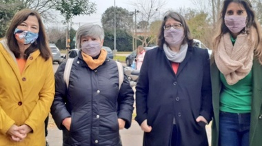 Estela Díaz estuvo en Junín en el marco del operativo "Acompañar"