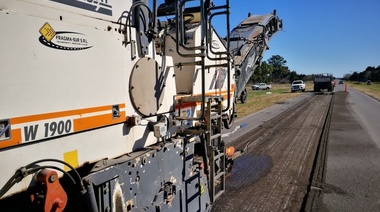 Comenzó la obra de bacheo sobre la ruta 46 a la altura de Bragado