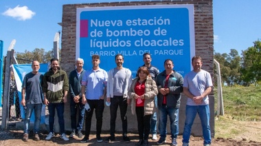 Nueva estación de bombeo de líquidos cloacales en Junín