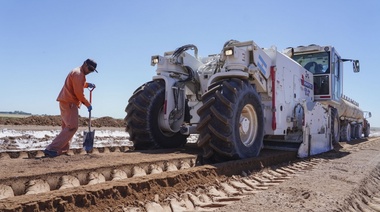En la Ruta Nacional 7, avanzan las obras de la Variante Chacabuco