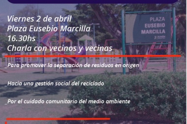 Jornada de promoción ambiental y reciclado en la Plaza Marcilla