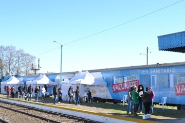 El tren sanitario de la provincia llegó a la ciudad cabecera de Chacabuco