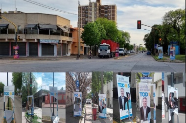 Golía denunció rotura de cartelería de campaña y apuntó al oficialismo